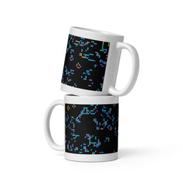 White glossy mug