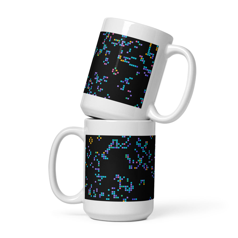 White glossy mug